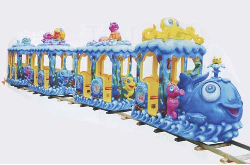 Cartoon Electric Kids Train with Track for Sale