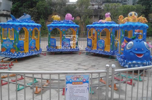 ocean themed track train rides manufacturer